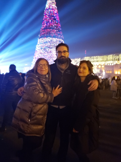 Avec mes enfants à minuit le 31 décembre 2019, Arménie